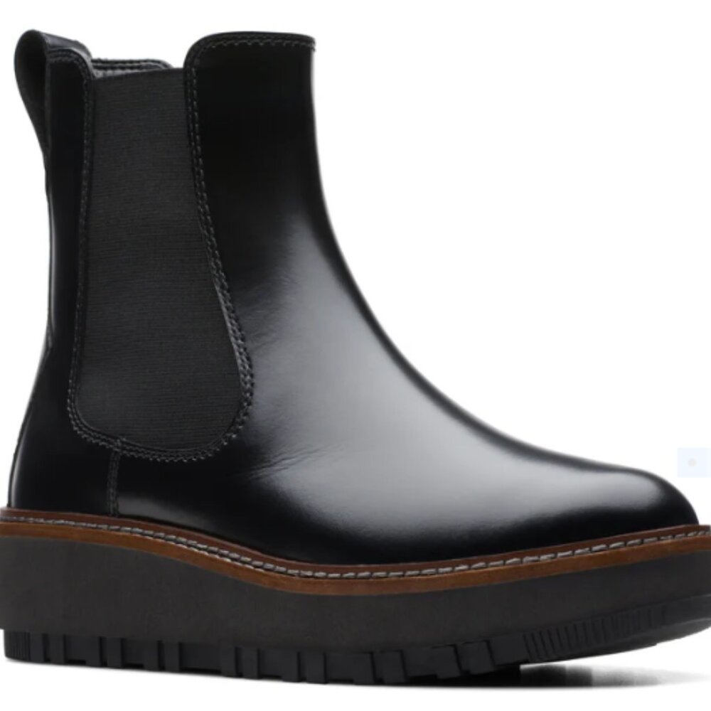 Brand New with Box-Clarks Orianna Up Boots - Black Size 6